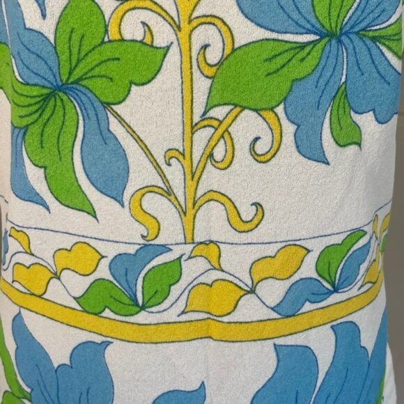 Vintage 1960's Mod Vibrant Floral Tunic Small - Picture 3 of 13